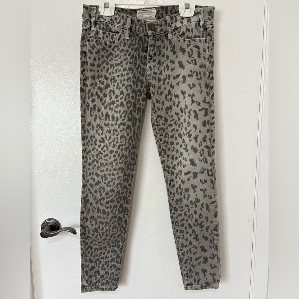 Current Elliott Leopard Jeans 26